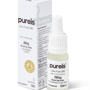 Ultra Pure CBD Fast Absorbing Oil 280mg Unflavoured Oil Drops